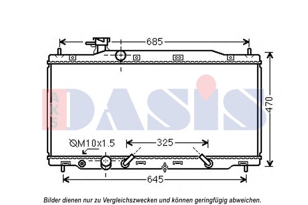 AKS DASIS Radiators, Motora dzesēšanas sistēma 010025N